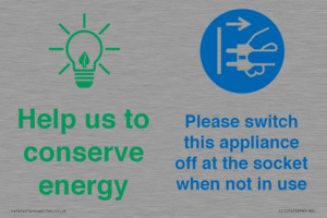 Help us to conserve energy - Unplug the kettle when finished